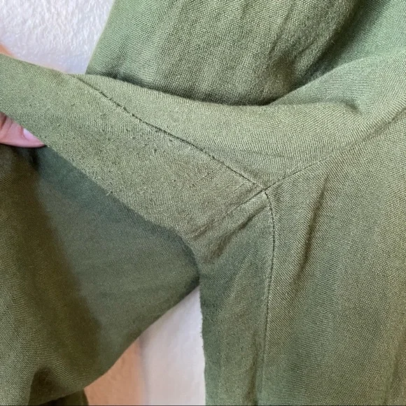 MADEWELL Tapered Huston Pull-Up Crops Green M - Picture 4 of 7